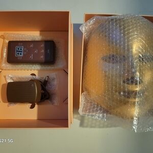 The Real MZ SKIN MASK 5 Colors LED Light Therapy Mask - Gold Professional